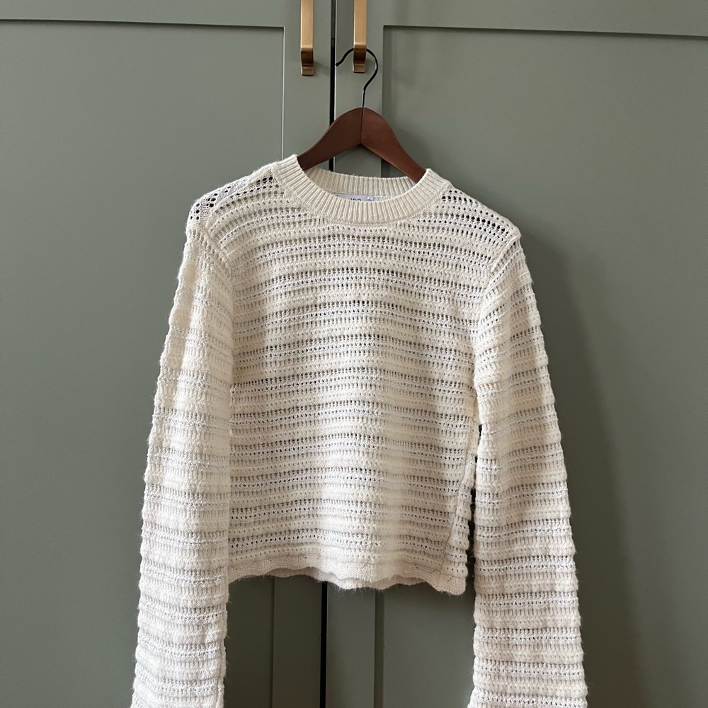 Mango cream knit sweater